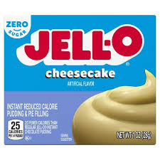 Jell-O Cheesecake Sugar Free Fat Free Instant Pudding Mix & Pie Filling, 1 oz. Box