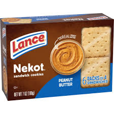 Lance Sandwich Cookies - Nekot Peanut Butter, 6 ct.