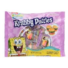 Nickelodeon SpongeBob SquarePants Krabby Patties Gummy Candy, 2.54 oz