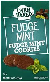 Oven Baked Fudge Mint Cookies, 9 oz. Boxes