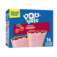 Pop-Tarts Frosted Cherry Toaster Pastries, Breakfast Foods, Shelf-Stable, 27 oz (16 Count)