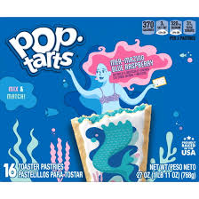Pop-Tarts Mer-Mazing Blue Raspberry Breakfast Toaster Pastries, 27 oz, 16 Count
