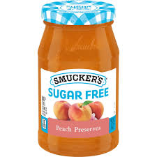 Smucker's Sugar Free Peach Preserves with Splenda Brand Sweetener, 12.75 Ounces