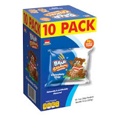 Sobisk Chocolate Chip Teddy Bear Cookies, 10-ct. Packs