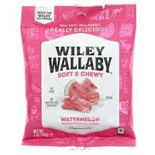 Wiley Wallaby Watermelon Licorice, 4-oz. Bags