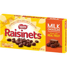 Nestle Raisinets Milk Chocolate-Covered Raisins, 3.5 oz. Boxes