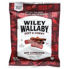Wiley Wallaby Gourmet Hot Cinnamon Licorice, 4-oz. Bag