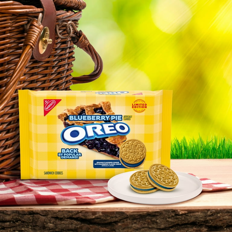 Blueberry Pie Oreo Sandwich Cookies by Nabisco Limited Edition Flavor X2 Packs