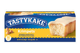 Tastykake Butterscotch Krimpets, Butterscotch Icing, Snack Cakes, 12 oz, 12 Count, Shelf-Stable