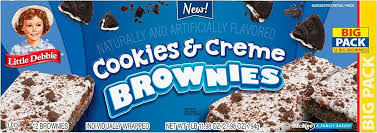 Little Debbie Cookies & Creme Brownie Snack Cake-11.98 oz