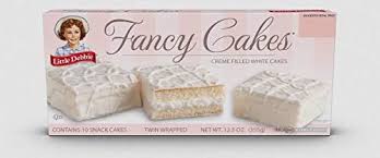 Little Debbie Fancy Cakes, Crème Filled White Cakes, 12.5 oz (10 count)